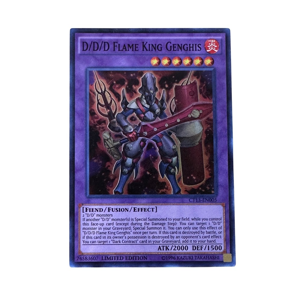 D/D/D Flame King Genghis CT13-EN005 YuGiOh Card Ultra Rare MP/LP